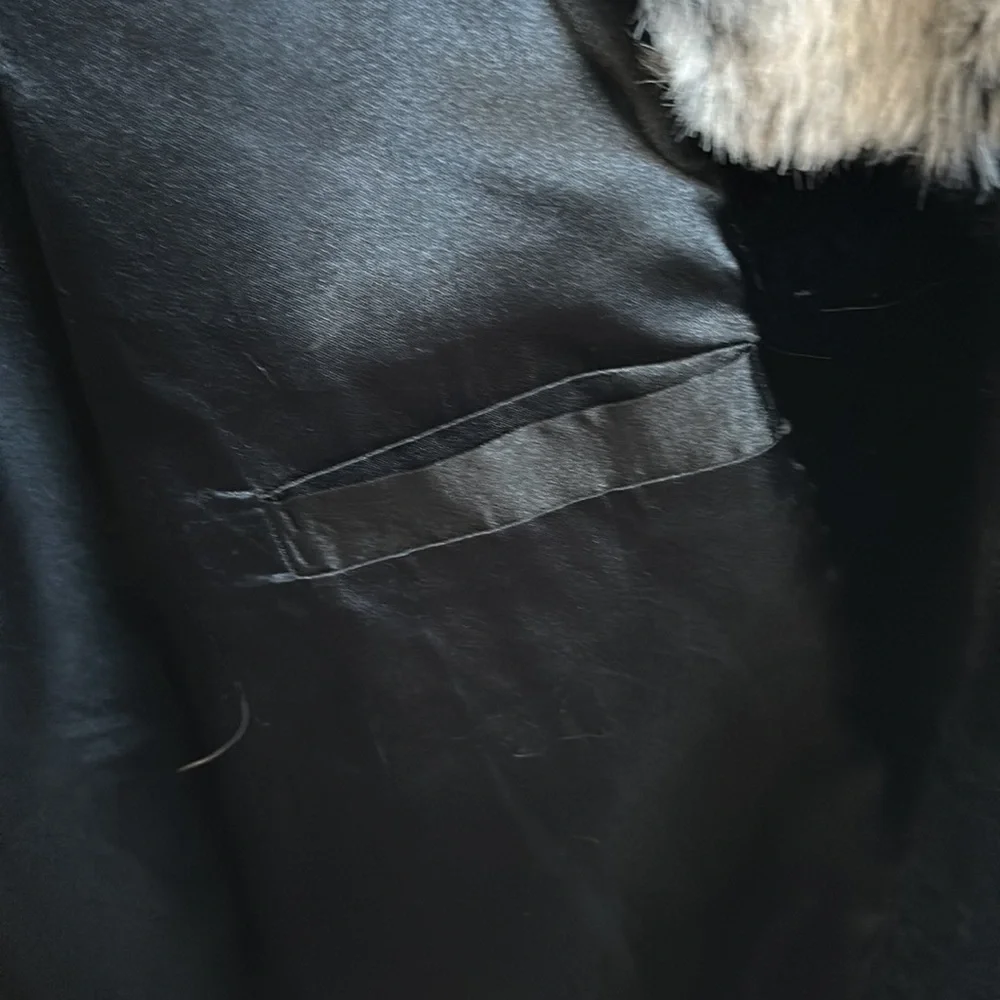 ⭐️SALE⭐️ Rachel Zoe Black Faux Fur Coat NWOT - Picture 13 of 17